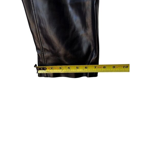 Joie Black Faux Leather Pants Size 8 Womens Relaxed Fit Size 8 - Picture 6 of 6